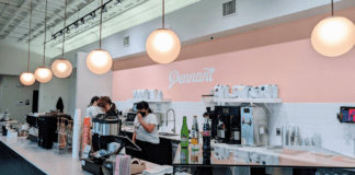 Counter at Pennant Coffee in Wichita KS