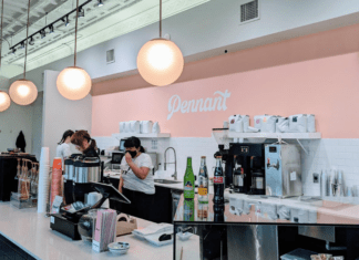 Counter at Pennant Coffee in Wichita KS