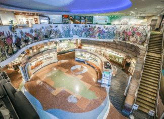 Dome inside Flint Hills Discovery Center